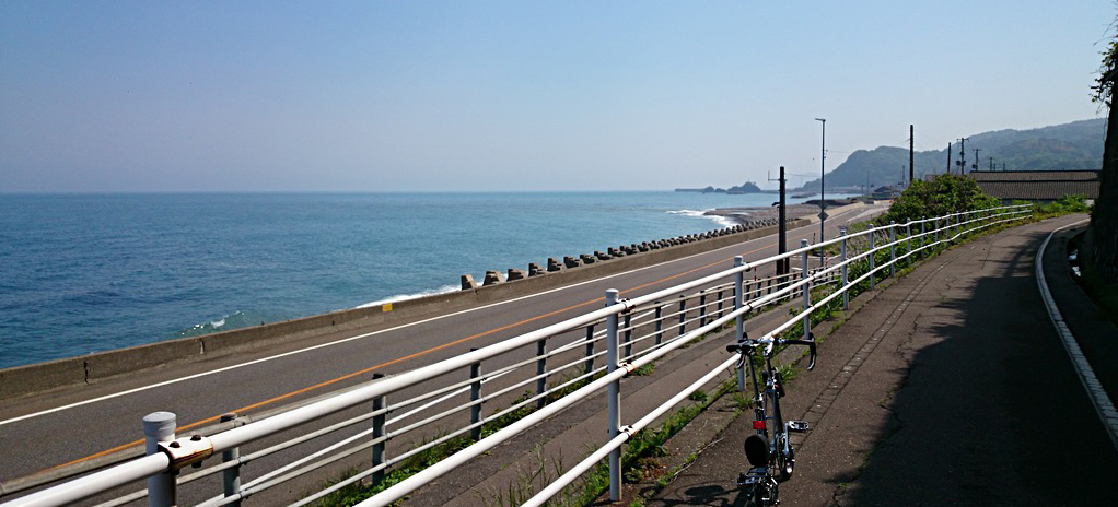 Japan Sea bike trail