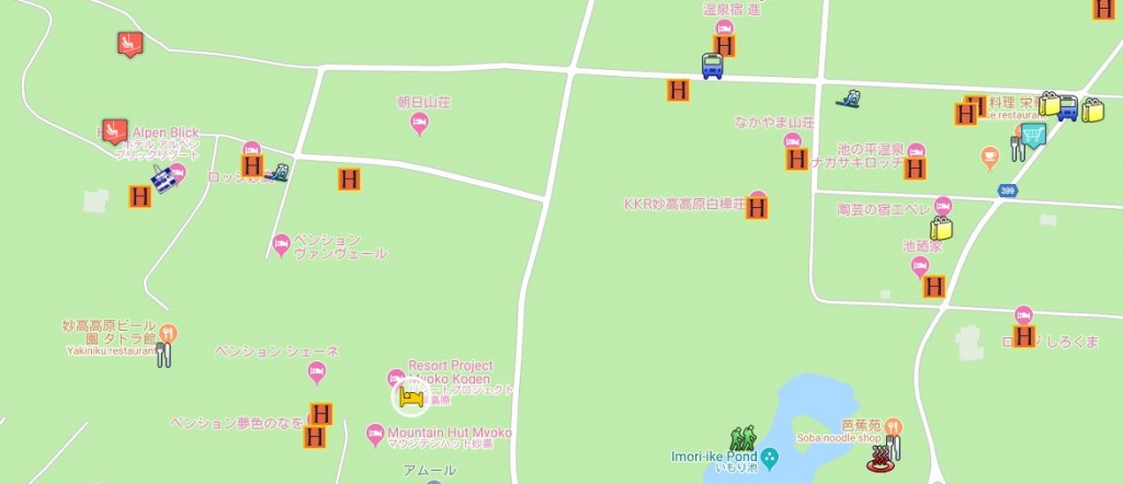 Resort Project Myoko Kogen Map