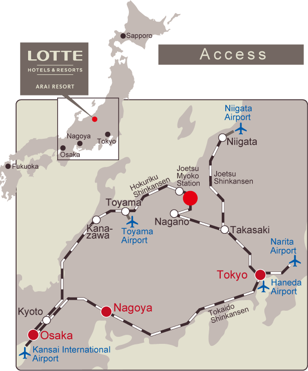 tokyo to arai resort map