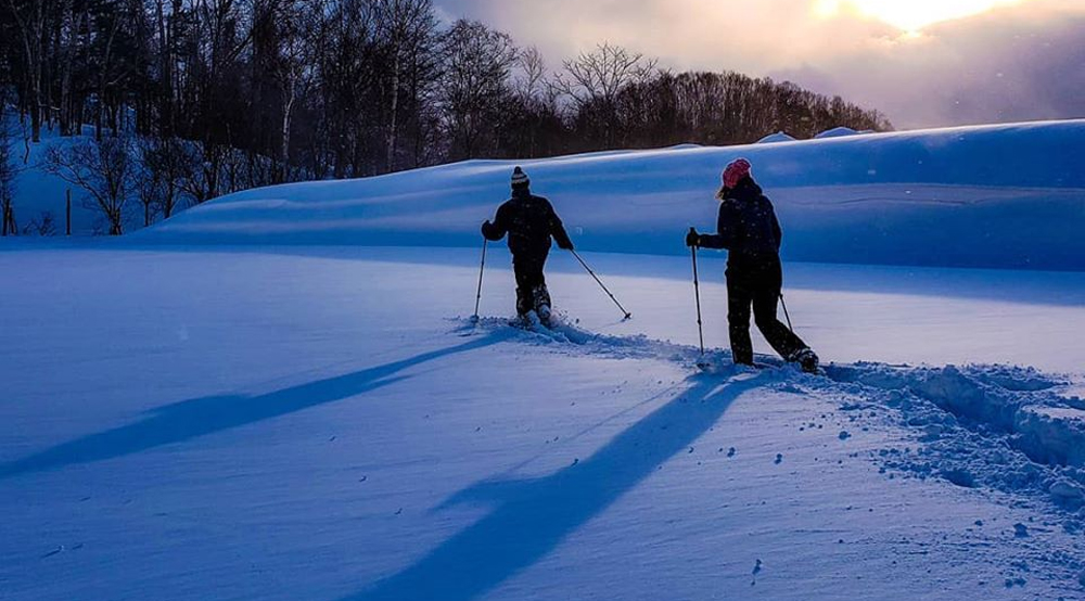 Myoko snowshoeing