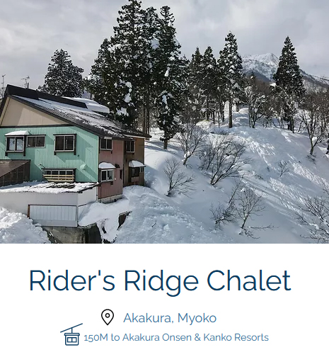 Riders Ridge Akakura Chalet