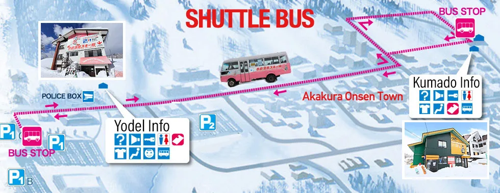 akakura onsen shuttle bus