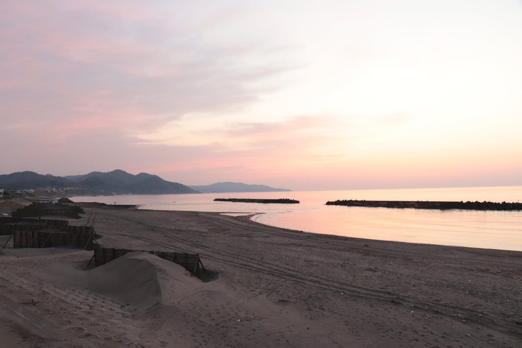 Joetsu beaches. Nearest Sea of Japan to Tokyo
