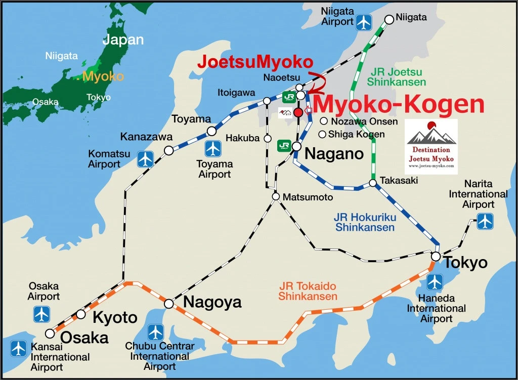 tokyo to joetsumyoko, tokyo to myoko kogen