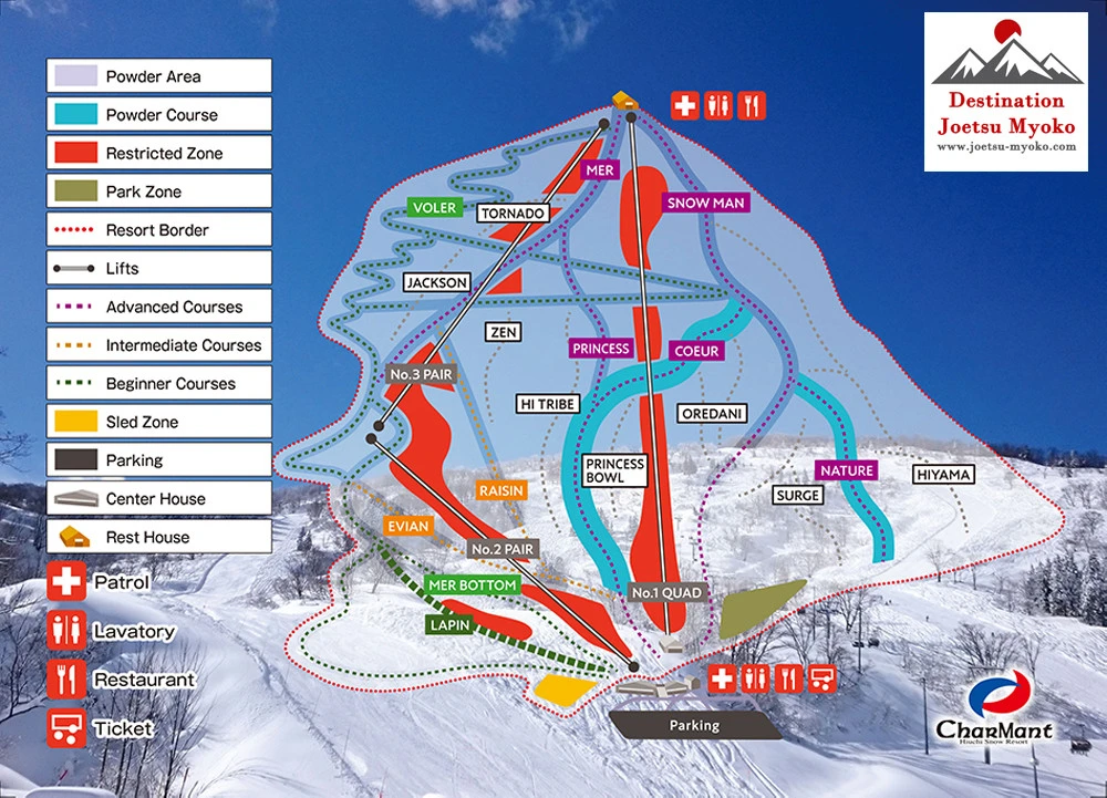 hiuchi charmant trail map eng