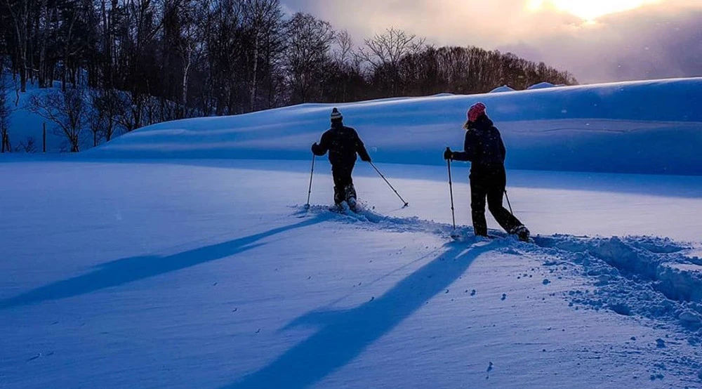 Myoko snowshoeing