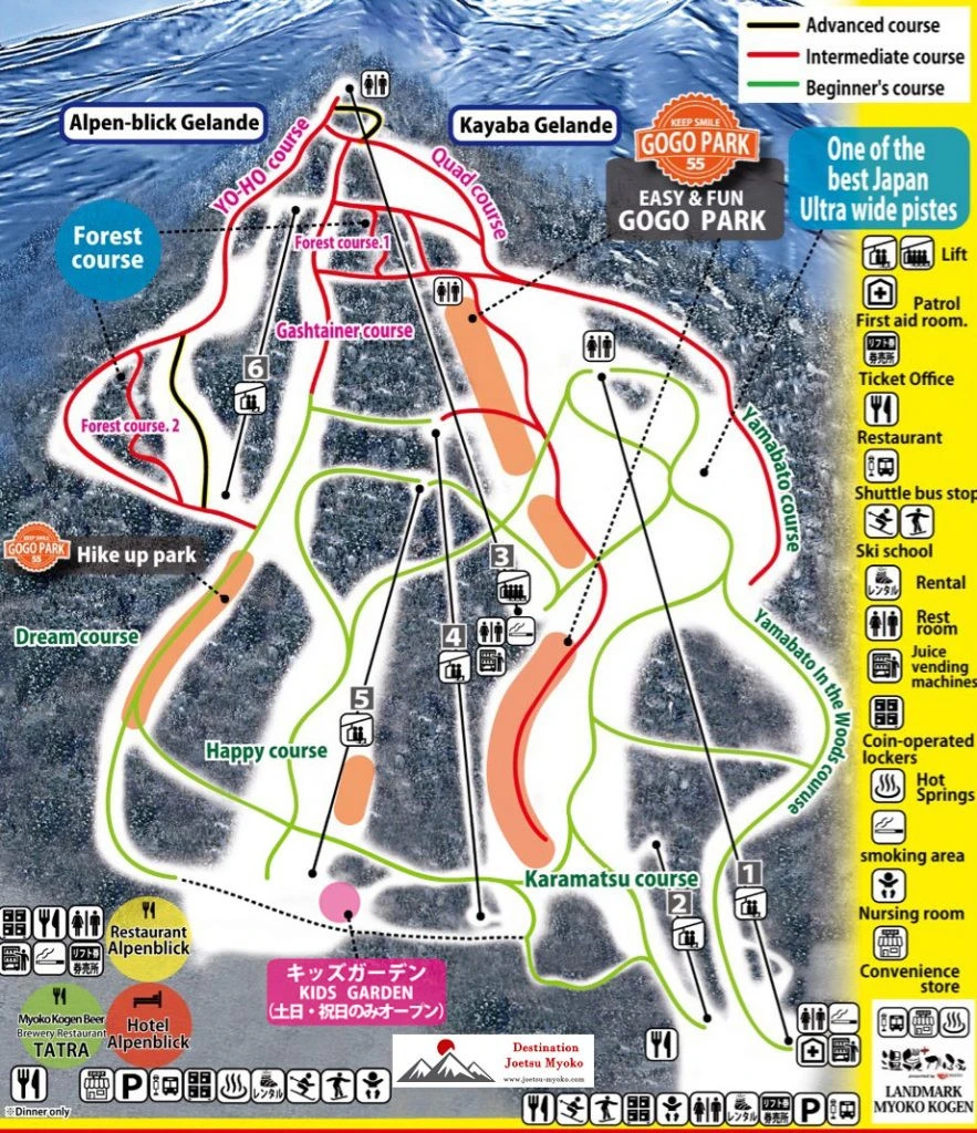 Ikenotaira Onsen Trail Map