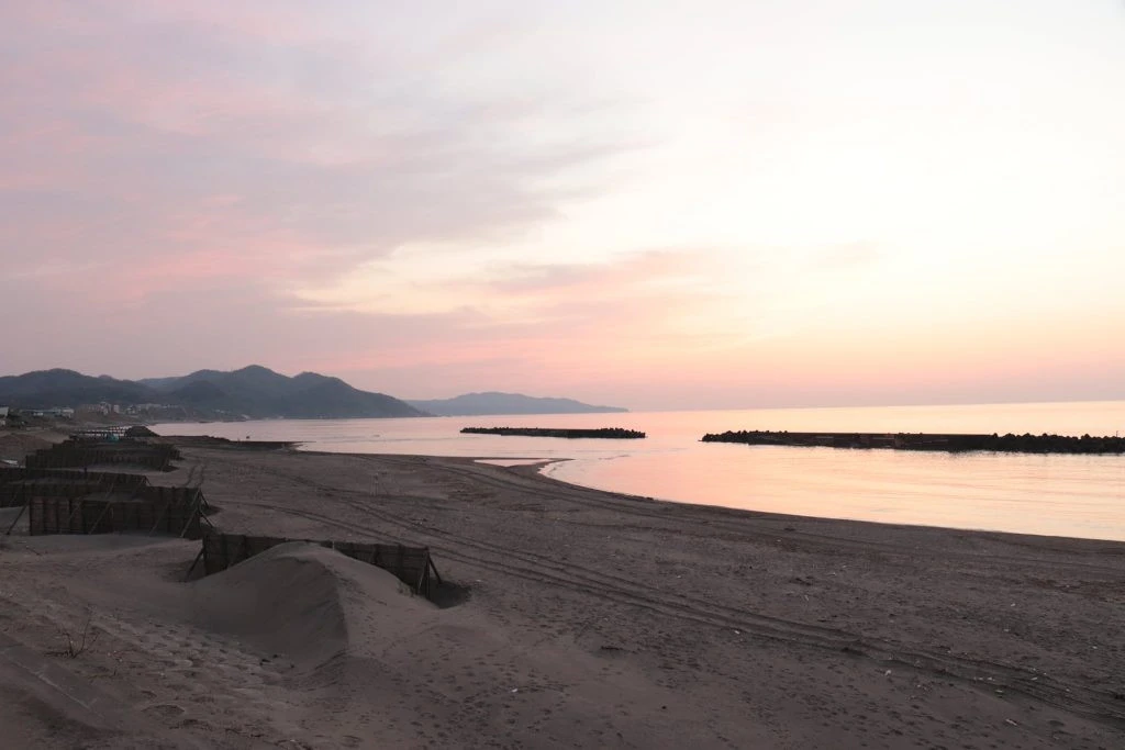 Joetsu beaches. Nearest Sea of Japan to Tokyo